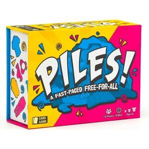 Piles Card Game Fun Family Game for Kids 8+ Adults Travel Party 10 Min